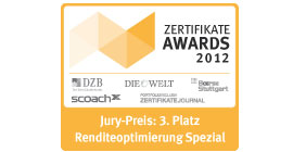 ZertifikateAwards 2012 3rd place, Best Issuer: Special Return Optimization